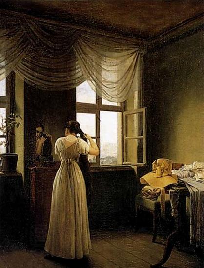 Georg Friedrich Kersting At the Mirror China oil painting art